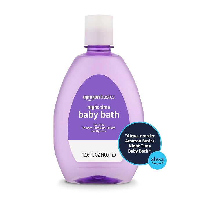 Amazon Basics Tear-Free Night-Time Baby Bath, Lightly Scented, 13.6 Fl Oz - Image 4