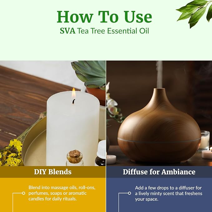 SVA Tea Tree Essential Oil – 4 Fl Oz – 100% Natural Tea Tree Oil - Image 6