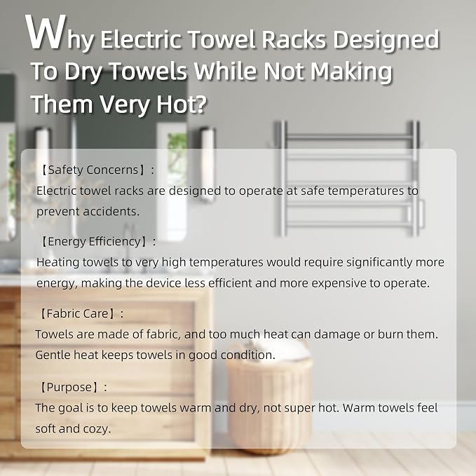 P&Dlusir Towel Warmer, Heated Towel Rack - Image 8