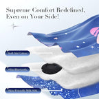 LC-dolida Sleep Mask with Bluetooth Headphones, Extra Large Silk Eye Mask - Image 4