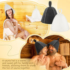 JaGely Sauna Hat for Men Women Sauna Hat Vaporarium Cap Russian Banya Cap for - Image 4
