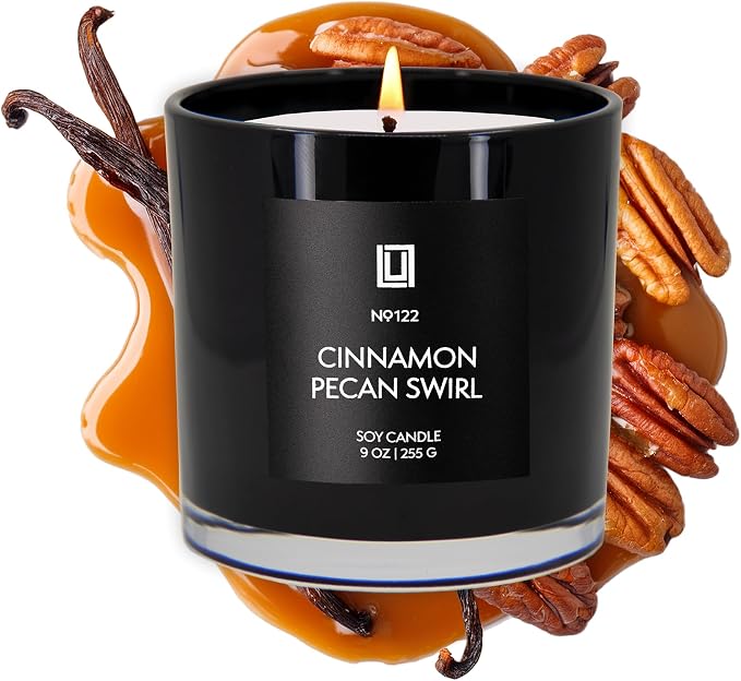 Lulu Candles | Cinnamon Pecan Swirl | Luxury Scented Soy Jar Candle | Hand - Image 2