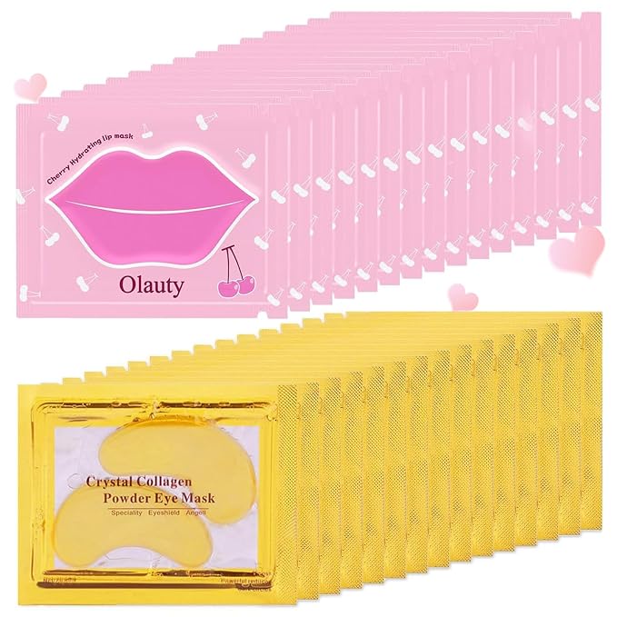 30 Pairs Lip Mask & Eye Mask, Under Eye Patches by Yishifa-ProfessionalMakeup
