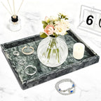 Pure Natural Marble Tray for Bathroom, Sink. Cosmetics, toiletries, etc. can be - Image 4
