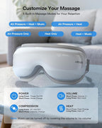 Eye Massager, Heated Eye Mask for Migraines/Strain/Dry Eyes Relief, Smart Sleep - Image 5