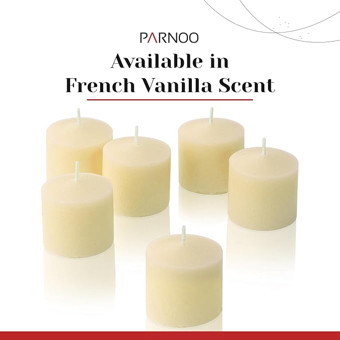 French Vanilla Scented Votive Candles, Scented 10 Hour Burn Time - Image 7