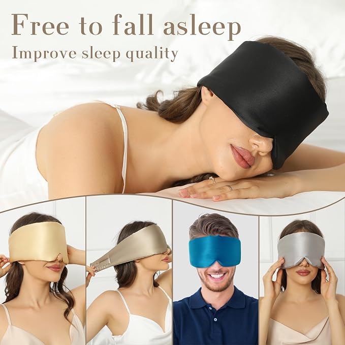 SECZIPE 100% Mulberry Silk Sleep Mask Eye Mask - Image 6