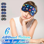 Cuffbow 6 Pack Plush Sleep Mask Set, Cute Plush Eye Masks - Image 4
