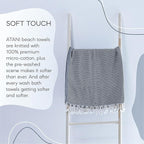 ATANI 69x35 in Oversized Turkish Beach Towel Set - Image 9