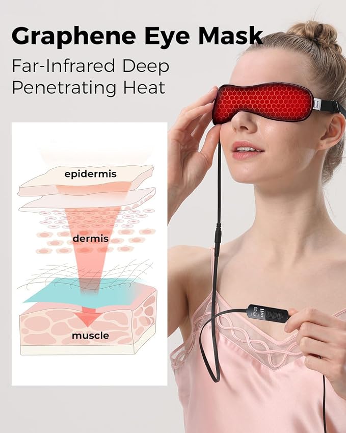 Aroma Season Heated Eye Mask for Dry Eyes, Warm Eye Compress - Image 3