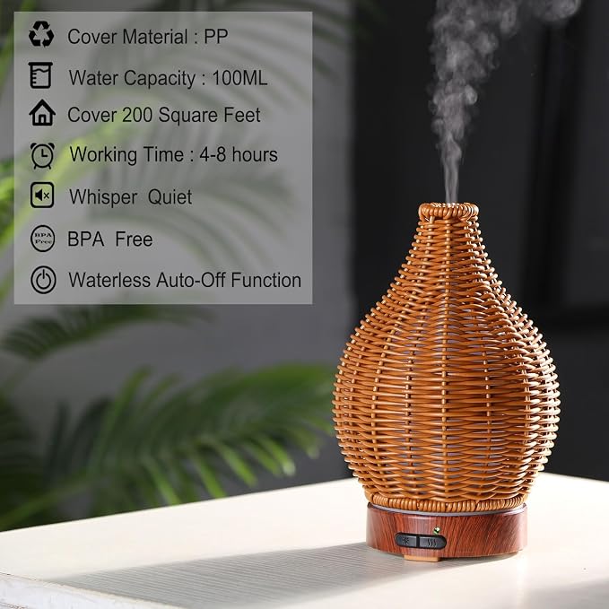 Handwoven Essential Oil Diffuser, Aromatherapy Diffuser - Image 4