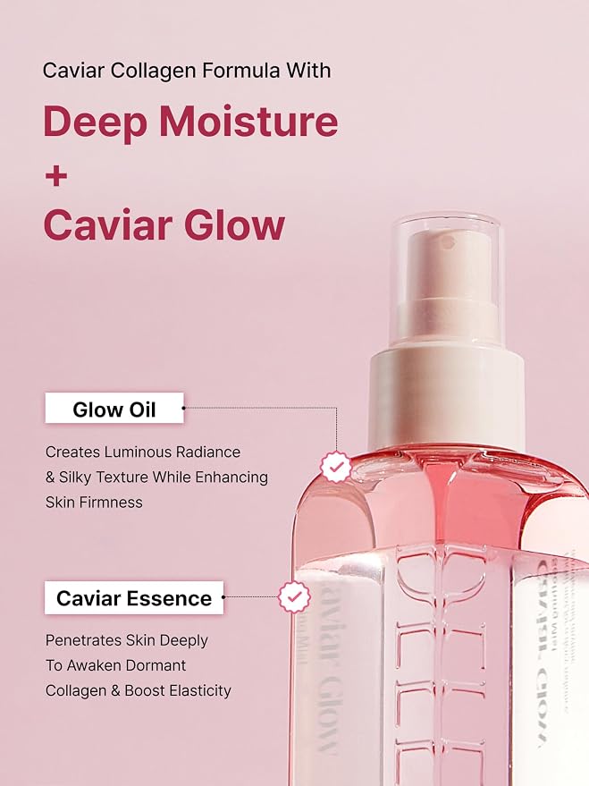 Delere Caviar Glow Soothing Mist | Korean Glass Skin Spray Serum - Image 6