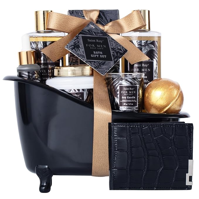 Gift for Dad Spa Gifts for Men, Bath & Body Kit, Spa Gift Set, Man Spa Basket - Image 9
