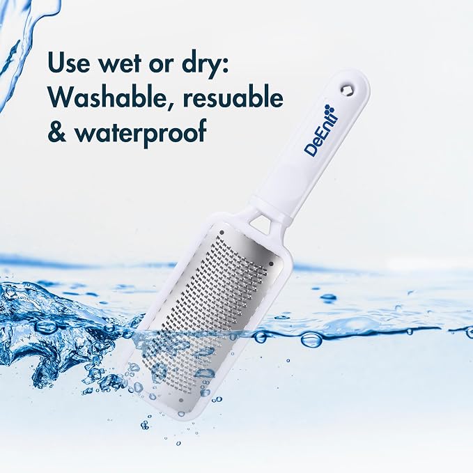 DeEnti Metal Foot Rasp, Salon Quality Callus Remover, Lightweight Foot Scrubber - Image 3