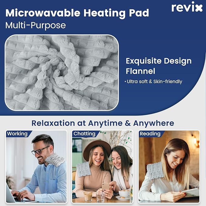 REVIX Microwave Heating Pad, 6 * 12" Multipurpose Heating Pad Microwavable - Image 4