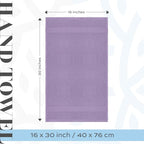 White Classic Luxury Lavender Hand Towels - Image 4
