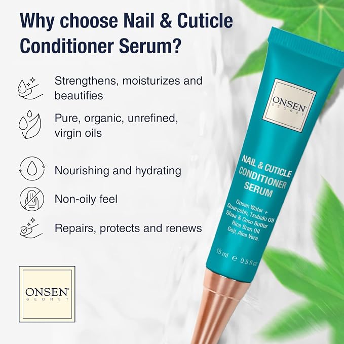 Onsen Nail & Cuticle Rescue Kit – Conditioner Serum, Repair Oil & Cuticle Balm - Image 3