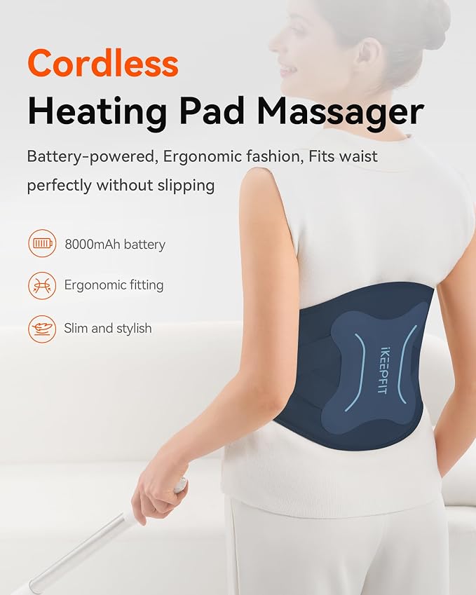 IKEEPFIT Cordless Heating Pad - Image 6