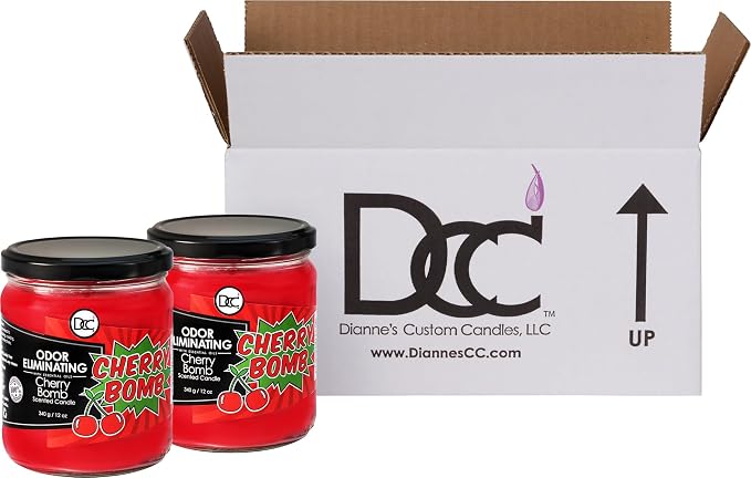 Cherry Bomb Two Pack Odor Eliminating Highly Fragranced Candle - Image 3