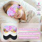 2 Pcs Sleep Mask for Kids Girls, Silk Eye Covers for Sleeping, Adjustable Strap - Image 4