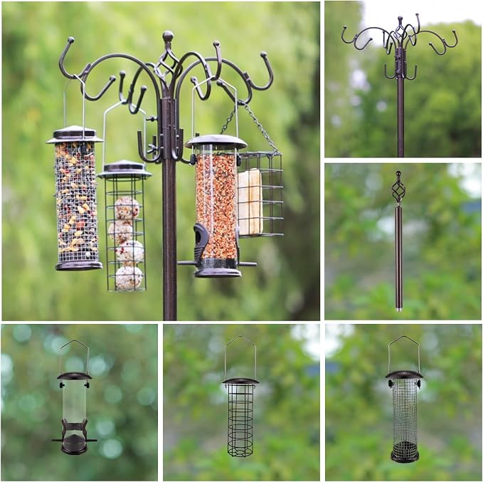 Deluxe Bird Feeding Station Kit Bird Feeder Pole - Image 8