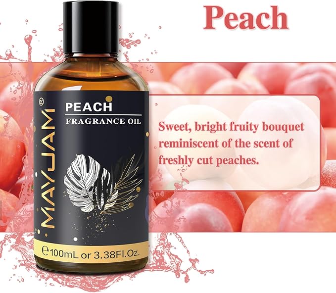 MAYJAM 100ML/3.38FL.OZ Peach Fragrance Oils - Image 4