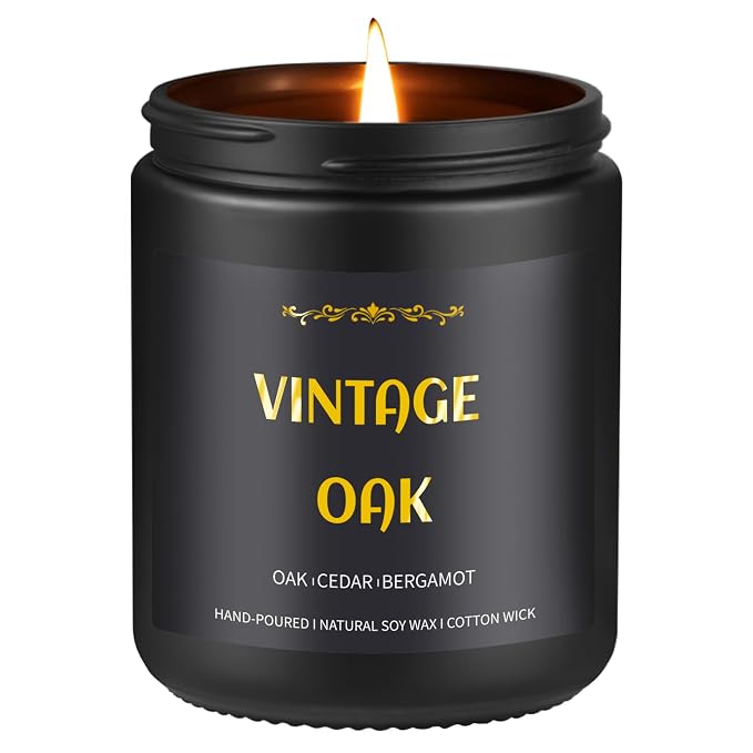 Vintage Oak Candle, 7 oz Scented Candle by Enwhisco