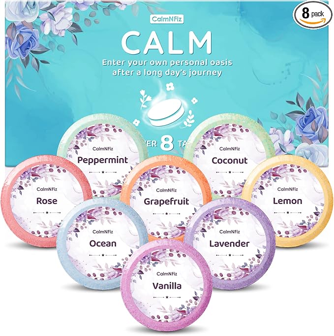 CalmNFiz Shower Steamers 8 Scents by CalmNFiz