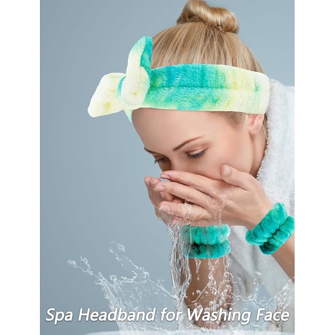 VELSCRUN Spa Headband, Makeup Face Wash Skincare Headbands, Stuff - Image 2