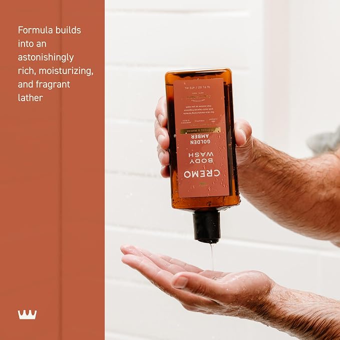 Cremo Body Wash Men, Notes of Red Currant, Ambergris and Moss, Rich-Lathering - Image 4