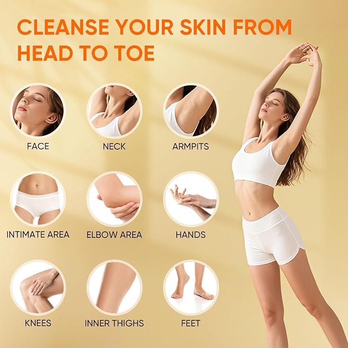 Turmeric Cleansing Pads 50 Pcs+Tumeric Soap Bar+Tumeric Face Wash - Image 5