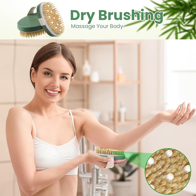 Gejoy 10 Pcs Dry Brushing Body Brush - Image 5