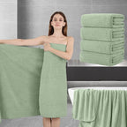 Extra Large Bath Sheet Set of 4, Ultra Soft Fluffy Towel, 35”x 70”Oversized by JessyHome