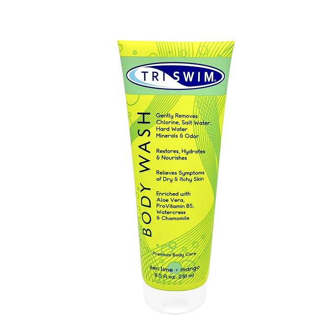 TRISWIM Chlorine Removal Body Wash 8.5 Fl Oz | Removes Chlorine, Hard Water by Triswim