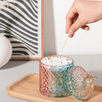 2 Pack Qtip Holder Glass Bathroom Accessories Vanity Organizers and Makeup - Image 8
