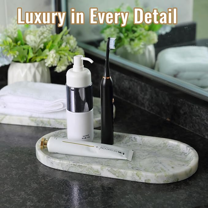 Koville African Natural Marble Tray, Catchall Tray - Image 5