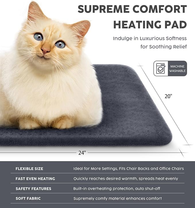 Heating Pad for Back Pain & Cramps, Menstrual Pain, Christmas Gifts for Women - Image 6
