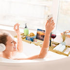 Bathtub Tray - Luxury Bamboo Bathtub Tray - Image 5