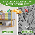 2 Pack Hair Color Organizer Hair Color Display Rack Wall Mounted Dye Storage - Image 3