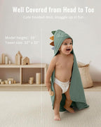 Blissful Diary Muslin Baby Hooded Towel, Soft and Absorbent Bath Towel - Image 5