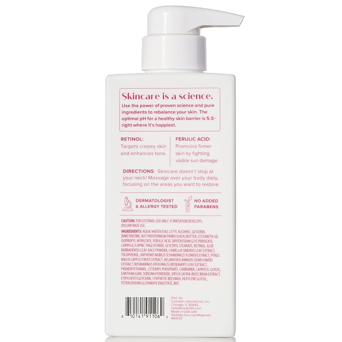 MEDIX Fragrance Free Retinol Face Moisturizer & Body Lotion Crepey Skin Care - Image 9