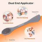 3 Pcs Silicone Facial Cleansing Brush, 2 in 1 Face Mask Applicator and Pore - Image 3
