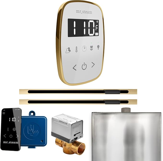 Mr Steam ButlerFlex Max Steam Shower w/TempoFlex Control and Linear Steamhead by MrSteam