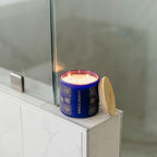 Calyan Wax Co. Indigo & Yuzu 3 Wick Scented Candle - Image 8