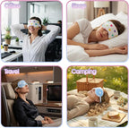 2PCS Plush Sleeping Eye Mask, Soft Plush Eye Mask, Fuffy Eye Cover Comfortable - Image 5