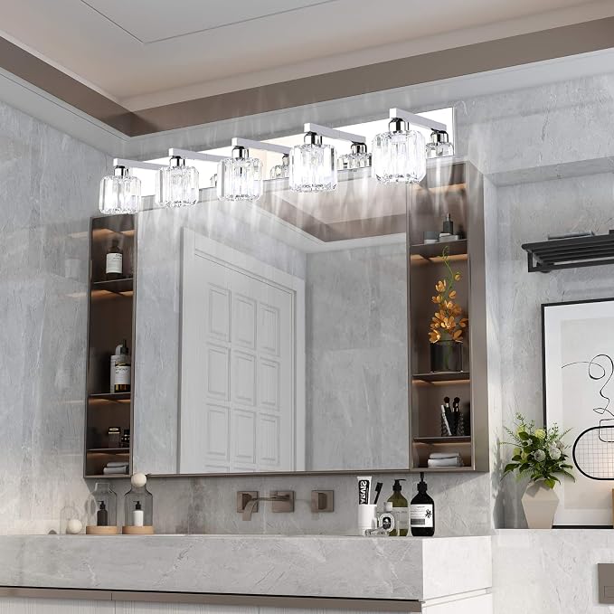 Aipsun Crystal Bathroom Vanity Light Stainless Steel Modern Vanity Light 5 - Image 2