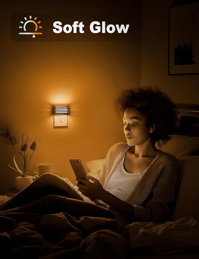 JandCase Amber Night Light, Night Lights Plug into Wall - Image 4
