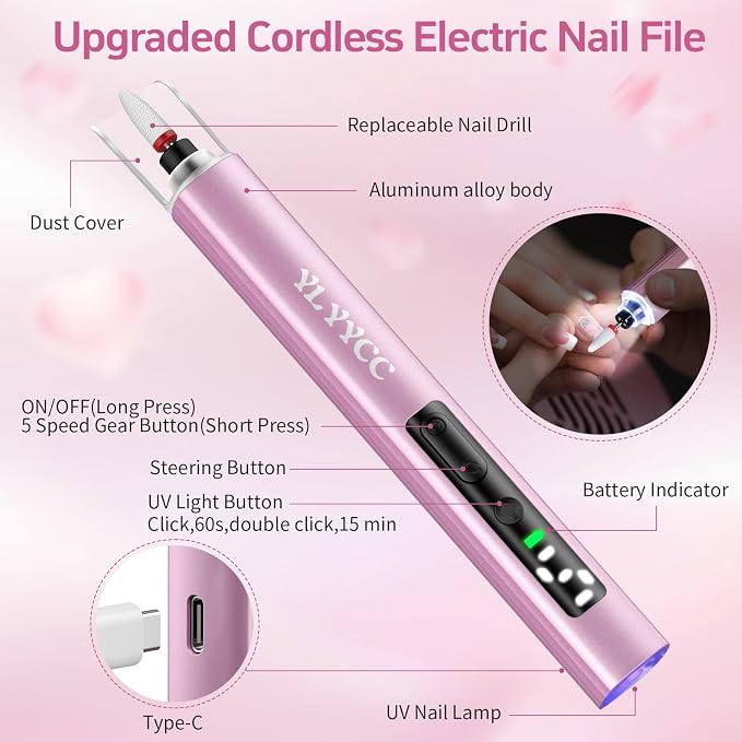 Cordless Nail Drill Electric File - Image 7