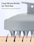 HEETA Scalp Massager Hair Growth, Soft Silicone Scalp Scrubber Shampoo Brush - Image 6