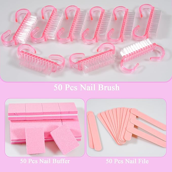 Disposable Manicure Kit Professional, 50 Set Press On Nail Tool Kit - Image 4